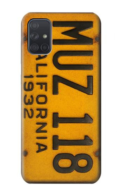 S4060 Vintage California Car License Plate Hülle Schutzhülle Taschen für Samsung Galaxy A71 5G