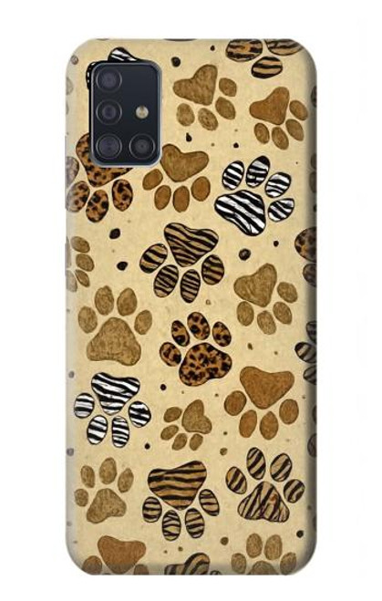 S4032 Wild Animal Paw Foot Print Hülle Schutzhülle Taschen für Samsung Galaxy A51