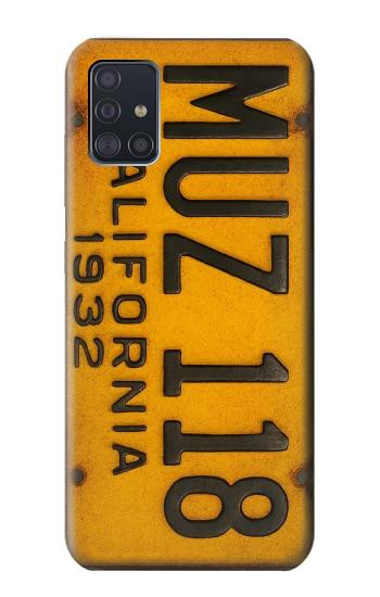 S4060 Vintage California Car License Plate Hülle Schutzhülle Taschen für Samsung Galaxy A51