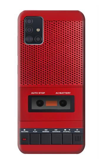 S4073 Vintage Red Cassette Player Graphic Hülle Schutzhülle Taschen für Samsung Galaxy A51