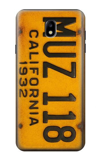 S4060 Vintage California Car License Plate Hülle Schutzhülle Taschen für Samsung Galaxy J7 (2018), J7 Aero, J7 Top, J7 Aura, J7 Crown, J7 Refine, J7 Eon, J7 V 2nd Gen, J7 Star