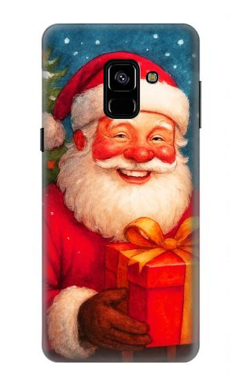 S4046 Happy Santa Hülle Schutzhülle Taschen für Samsung Galaxy A8 (2018)