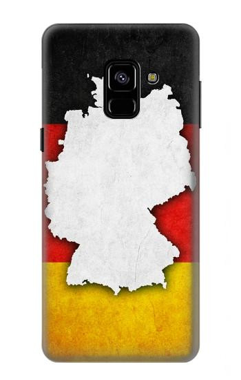 S4055 Germany Flag Hülle Schutzhülle Taschen für Samsung Galaxy A8 (2018)