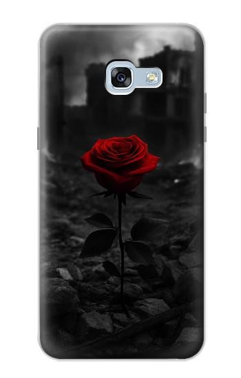 S4048 Red Rose Ruins Hülle Schutzhülle Taschen für Samsung Galaxy A5 (2017)