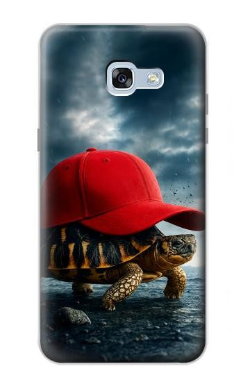 S4056 Madagascar Turtle Red Cap Hülle Schutzhülle Taschen für Samsung Galaxy A5 (2017)