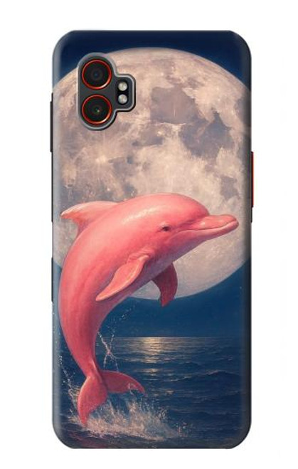 S4045 Dolphin Moon Night Hülle Schutzhülle Taschen für Samsung Galaxy XCover7 Pro