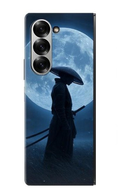 S4034 Samurai Moon Night Hülle Schutzhülle Taschen für Samsung Galaxy Z Fold 7