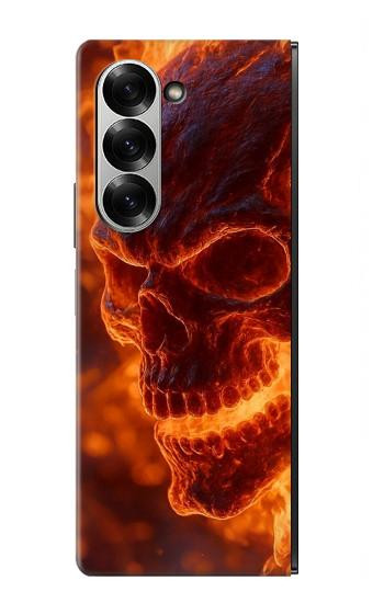 S4062 Fire Skull Hülle Schutzhülle Taschen für Samsung Galaxy Z Fold 7