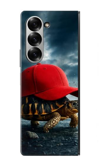 S4056 Madagascar Turtle Red Cap Hülle Schutzhülle Taschen für Samsung Galaxy Z Fold 6