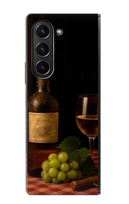 S4041 Old Vines Wine Hülle Schutzhülle Taschen für Samsung Galaxy Z Fold 5
