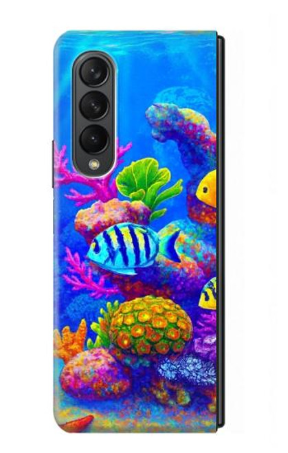 S4058 Colorful Aquarium Hülle Schutzhülle Taschen für Samsung Galaxy Z Fold 3 5G