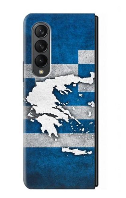 S4074 The Flag of Greece Hülle Schutzhülle Taschen für Samsung Galaxy Z Fold 3 5G