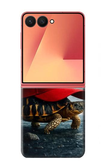 S4056 Madagascar Turtle Red Cap Hülle Schutzhülle Taschen für Samsung Galaxy Z Flip 7