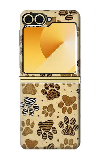 S4032 Wild Animal Paw Foot Print Hülle Schutzhülle Taschen für Samsung Galaxy Z Flip 6, Flip 7 FE