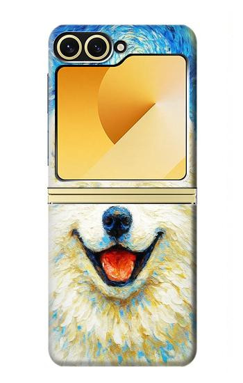 S4064 Smile Dog Van Gogh Starry Night Hülle Schutzhülle Taschen für Samsung Galaxy Z Flip 6, Flip 7 FE