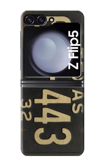 S4061 Vintage Texas Car License Plate Hülle Schutzhülle Taschen für Samsung Galaxy Z Flip 5