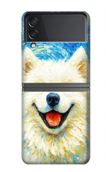 S4064 Smile Dog Van Gogh Starry Night Hülle Schutzhülle Taschen für Samsung Galaxy Z Flip 4