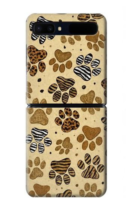 S4032 Wild Animal Paw Foot Print Hülle Schutzhülle Taschen für Samsung Galaxy Z Flip 5G