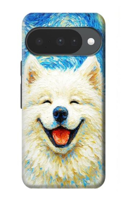S4064 Smile Dog Van Gogh Starry Night Hülle Schutzhülle Taschen für Google Pixel 10, 10 Pro