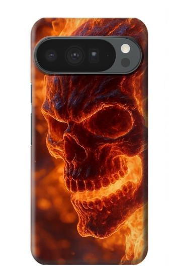 S4062 Fire Skull Hülle Schutzhülle Taschen für Google Pixel 10 Pro XL