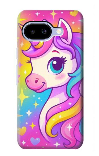 S4057 Cute Unicorn Cartoon Hülle Schutzhülle Taschen für Google Pixel 9a