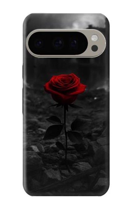 S4048 Red Rose Ruins Hülle Schutzhülle Taschen für Google Pixel 9 Pro