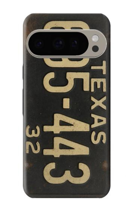 S4061 Vintage Texas Car License Plate Hülle Schutzhülle Taschen für Google Pixel 9 Pro