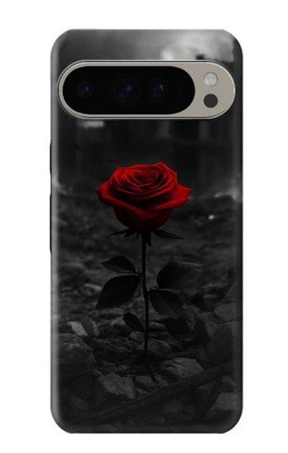 S4048 Red Rose Ruins Hülle Schutzhülle Taschen für Google Pixel 9 Pro XL