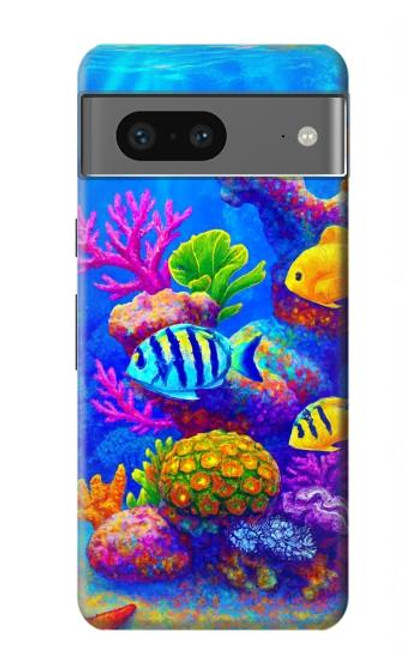 S4058 Colorful Aquarium Hülle Schutzhülle Taschen für Google Pixel 7a