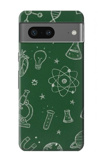 S4059 Science Chalkboard Graphic Hülle Schutzhülle Taschen für Google Pixel 7a