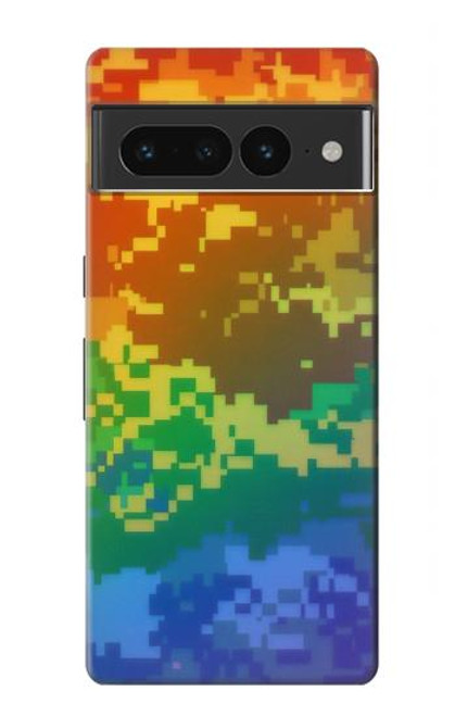S4047 LGBTQ Camouflage Hülle Schutzhülle Taschen für Google Pixel 7 Pro
