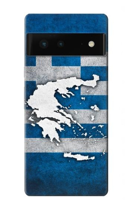 S4074 The Flag of Greece Hülle Schutzhülle Taschen für Google Pixel 6