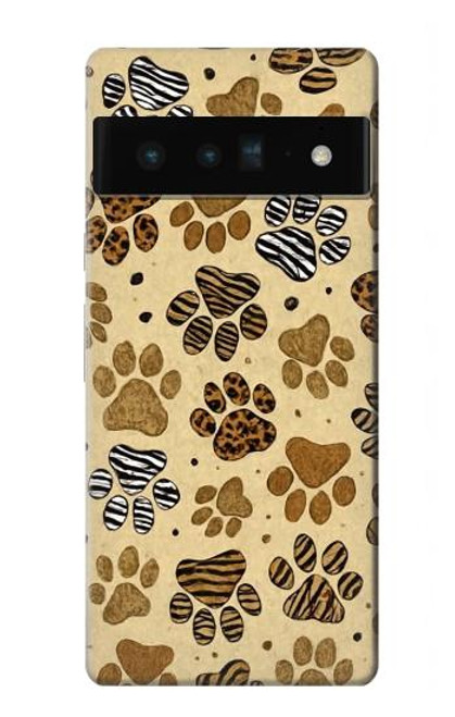 S4032 Wild Animal Paw Foot Print Hülle Schutzhülle Taschen für Google Pixel 6 Pro