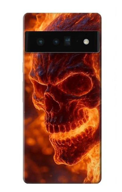 S4062 Fire Skull Hülle Schutzhülle Taschen für Google Pixel 6 Pro