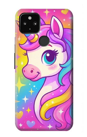 S4057 Cute Unicorn Cartoon Hülle Schutzhülle Taschen für Google Pixel 4a 5G