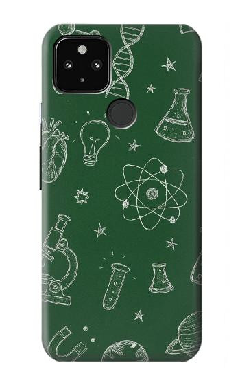 S4059 Science Chalkboard Graphic Hülle Schutzhülle Taschen für Google Pixel 4a 5G