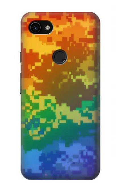S4047 LGBTQ Camouflage Hülle Schutzhülle Taschen für Google Pixel 3a XL