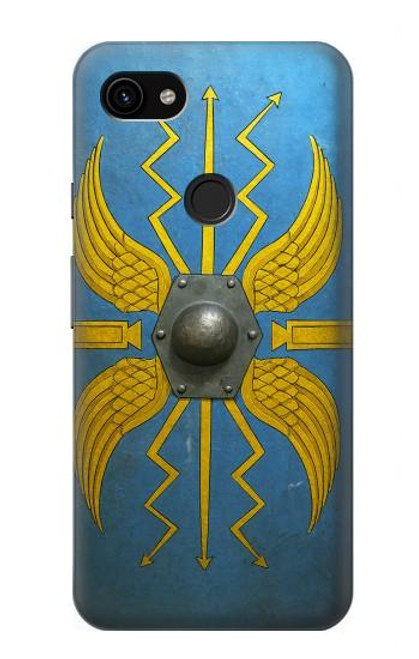 S4052 Blue Roman Shield Hülle Schutzhülle Taschen für Google Pixel 3a XL