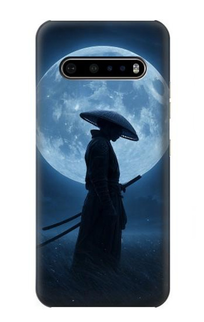 S4034 Samurai Moon Night Hülle Schutzhülle Taschen für LG V60 ThinQ 5G