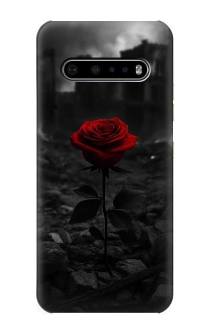 S4048 Red Rose Ruins Hülle Schutzhülle Taschen für LG V60 ThinQ 5G