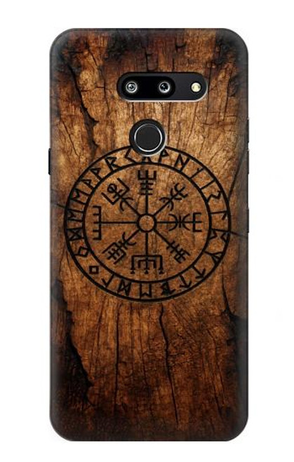 S4036 Viking Vegvisir Compass Wood Hülle Schutzhülle Taschen für LG G8 ThinQ