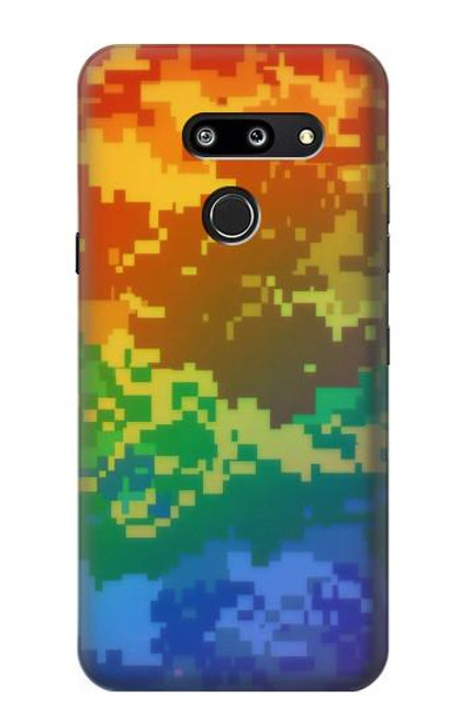 S4047 LGBTQ Camouflage Hülle Schutzhülle Taschen für LG G8 ThinQ