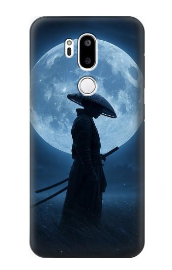 S4034 Samurai Moon Night Hülle Schutzhülle Taschen für LG G7 ThinQ