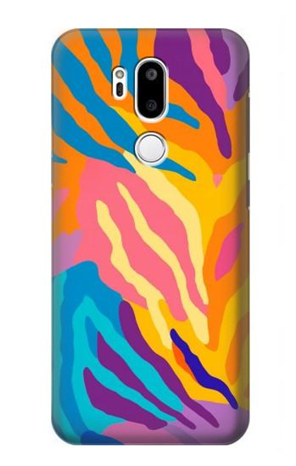 S4037 Colorful Zebra Pattern Hülle Schutzhülle Taschen für LG G7 ThinQ