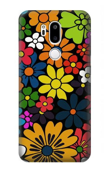 S4043 Colorful Flowers Cartoon Hülle Schutzhülle Taschen für LG G7 ThinQ