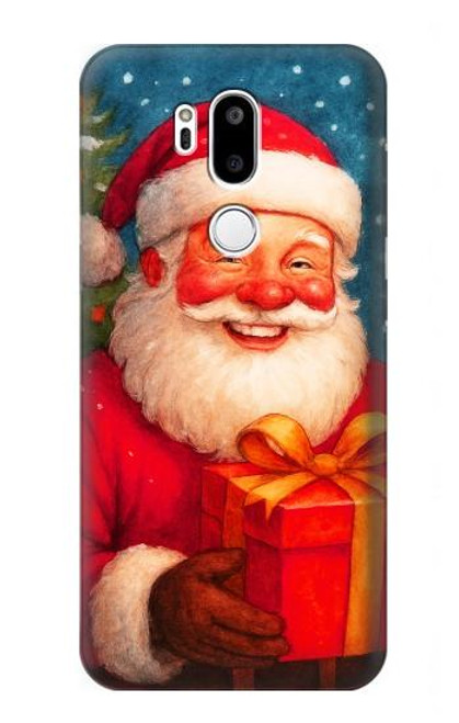 S4046 Happy Santa Hülle Schutzhülle Taschen für LG G7 ThinQ