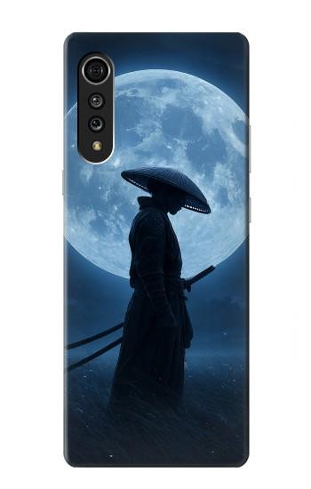 S4034 Samurai Moon Night Hülle Schutzhülle Taschen für LG Velvet
