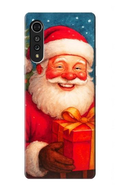 S4046 Happy Santa Hülle Schutzhülle Taschen für LG Velvet