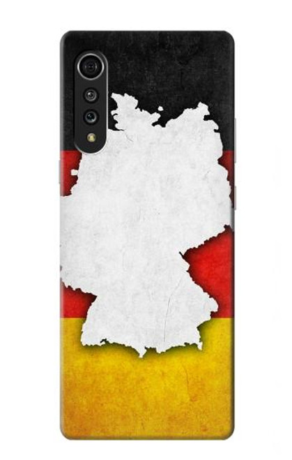 S4055 Germany Flag Hülle Schutzhülle Taschen für LG Velvet