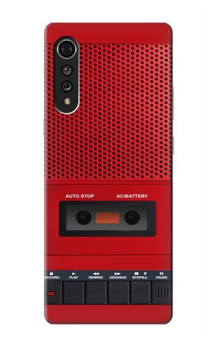 S4073 Vintage Red Cassette Player Graphic Hülle Schutzhülle Taschen für LG Velvet